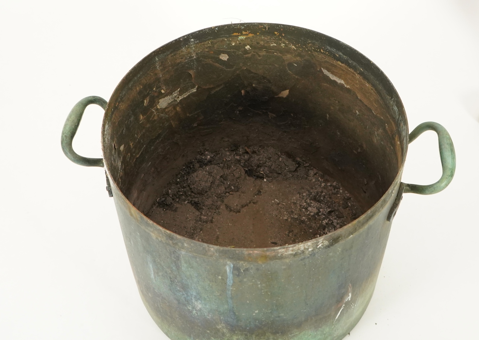 A large copper water boiler